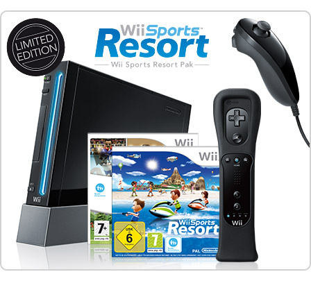 Nintendo Wii Black Sports Resort Limited Edition